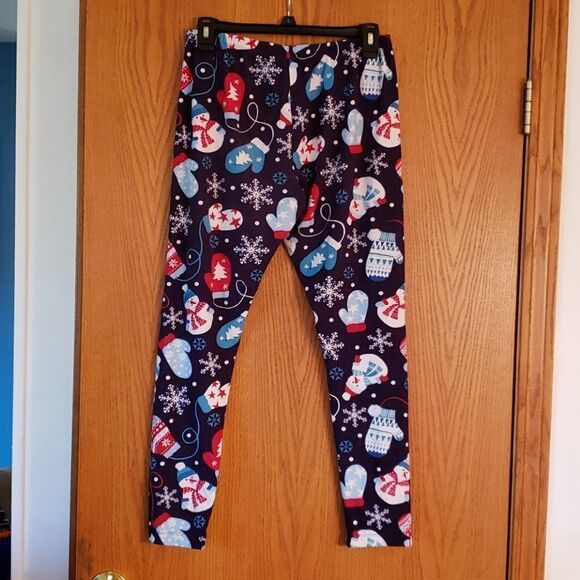 EUC No Boundaries Winter Themed Lounge Pants Sz L - Picture 3 of 6
